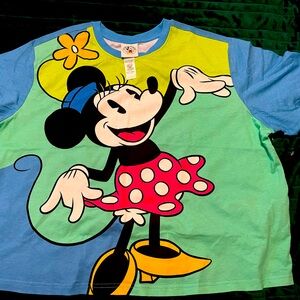 NWT Vibrant colors :Minnie Mouse shirt from Disney parks/Plus size